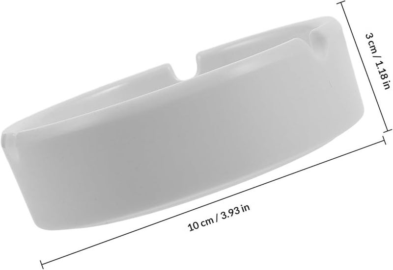 مجموعة منفاختين دائريتين من الميلامين الأبيض مقاومة للانزلاق والسقوط للمكتب الداخلي والحانات والحفلات - Image 2